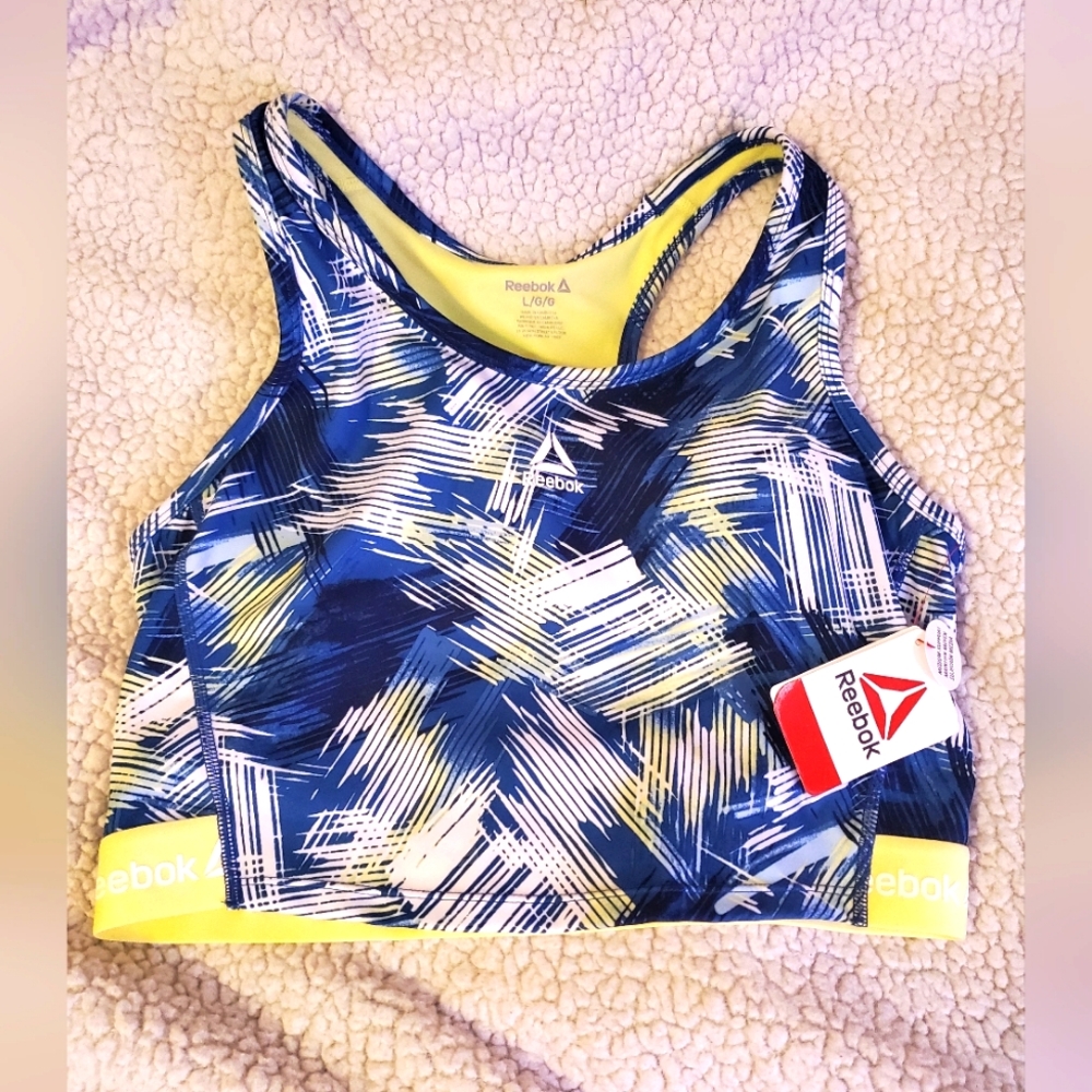 NWT Women's Reebok sports bra size large